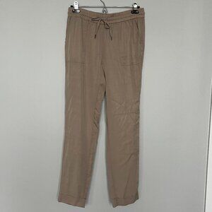 Larry Levine Tan Drawstring Pant S